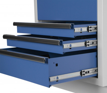 Celokovová dílenská skříňka PROFI BLUE na navijáky, 3 zásuvky - MTGC1303A