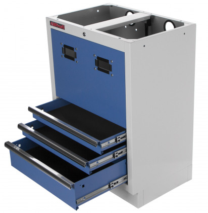 Celokovová dílenská skříňka PROFI BLUE na navijáky, 3 zásuvky - MTGC1303A