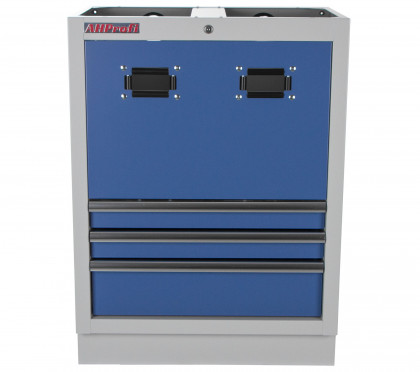 Celokovová dílenská skříňka PROFI BLUE na navijáky, 3 zásuvky - MTGC1303A