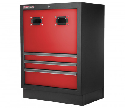 Celokovová dílenská skříňka PROFI RED na navijáky, 3 zásuvky - RTGC1303A