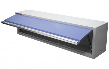 Celokovová závěsná skříňka PROFI BLUE s výklopnými dvířky 1360x281x350 mm - MWGB1326W