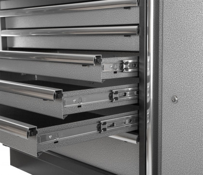 Celokovová široká dílenská skříňka PROFI, 7 zásuvek, skříňka - TGC1371