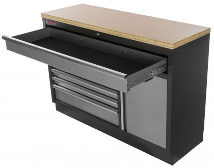 Celokovová široká dílenská skříňka PROFI, 7 zásuvek, skříňka - TGC1371