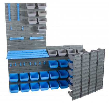 Závěsný organizér na šroubky, 73 dílů - MWK7300