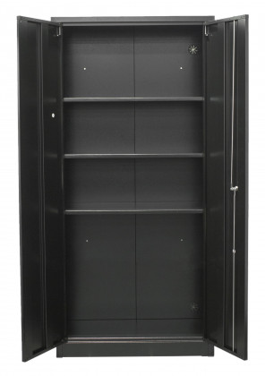 Celokovová dílenská skříň, 760 x 380 x 1680 mm - AH001