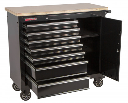 Pojízdný pracovní stůl / skříňka na nářadí s pracovní deskou - TBR-L4407E-B