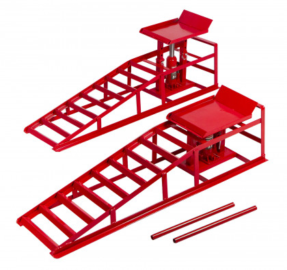 Nájezdové rampy s hydraulickým zvedákem, pár - 2 t - AH019333