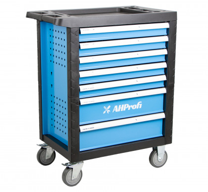 Dílenský vozík Economy, prázdný, 7 zásuvek - AH12272AP