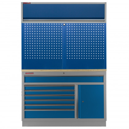 Dílenská sestava PROFI BLUE, 1360 x 495 x 2000 mm - MTGC1371BAL