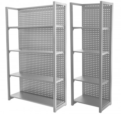 Dílenská sestava PROFI BLUE se dvěma regály - MTGC1371RBAL3