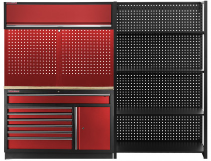 Dílenská sestava PROFI RED s širokým regálem - RTGC1371RBAL2