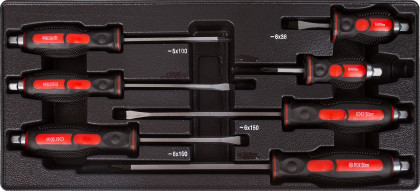 Sada nářadí do dílenského vozíku, 15 výplní, 245 ks - H14019D-set