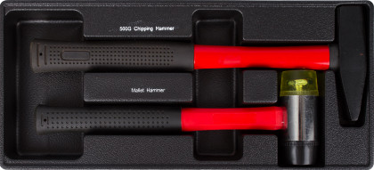 Sada nářadí do dílenského vozíku, 15 výplní, 245 ks - H14019D-set