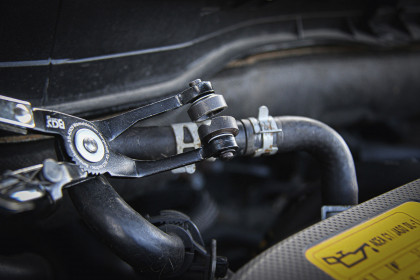 Kleště na hadicové spony, úhlové, 220 mm - B477