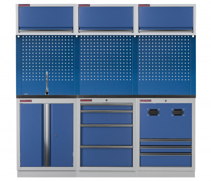 Sestava PROFI BLUE dílenského nábytku 2040 x 495 x 2000 mm - MTGS1300NA