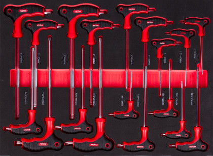 Sada nářadí ve výplních do dílenského vozíku, 245 ks - AH12449-set