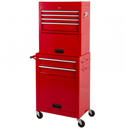 Dílenský vozík s nástavbou, 6 zásuvek - AH226X