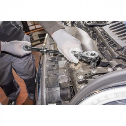 Teleskopická ráčna, kloubová, 1/2", 350 - 490 mm - V6612N