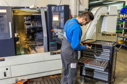 Dílenský vozík na nářadí VIGOR 1000 se 7 zásuvkami, šedý - V1901