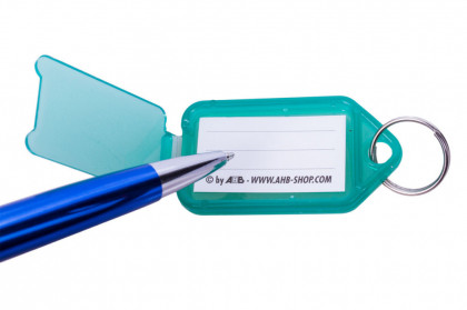 Vícebarevné CLICK plastové visačky na klíče - malé 100ks - 434090180