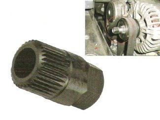 Klíč k demontáži řemenic alternátoru 33-hran VW,Audi a další C019013