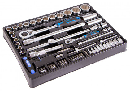 Gola sada 1/2" a 1/4", 60 dílů ve výplni do dílenských vozíků - LIACK382001