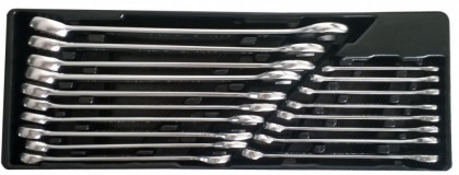 Očkoploché klíče 18 dílů ve výplni do dílenského vozíku - LIACK384004