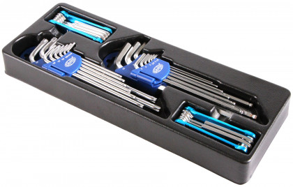 TORX a IMBUS klíče, 33 dílů ve výplni do dílenského vozíku - LIACK384008