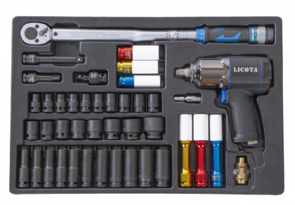 Sada momentový klíč a utahovák 1/2",42 dílů - LIACK381001