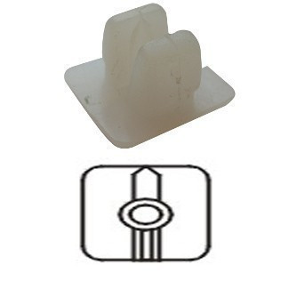 Plastové příchytky čalounění, 10 ks