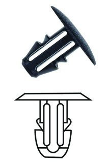 Plastové příchytky čalounění, 10 ks