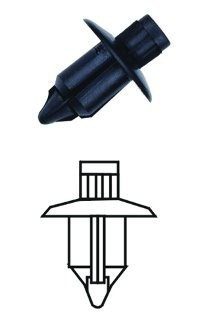 Plastové příchytky čalounění, 10 ks