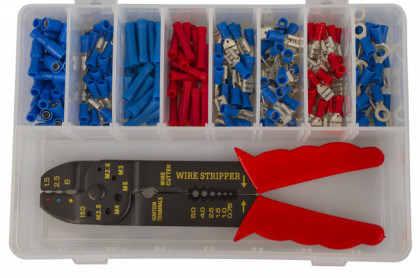 Sada elektrických konektorů s kleštěmi 200 ks - GE335