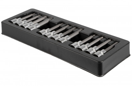 Hlavice s bity 1/2", 12 ks ve výplni dílenského vozíku - LIACK384016