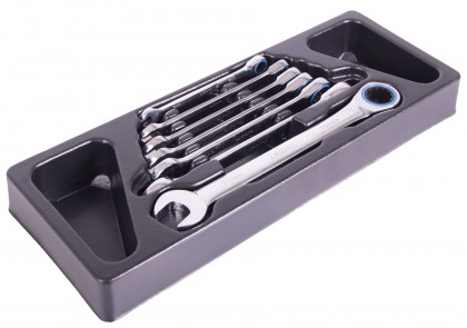 Ráčnové očkoploché ve výplni do dílenského vozíku, 7 dílů - LIACK384018