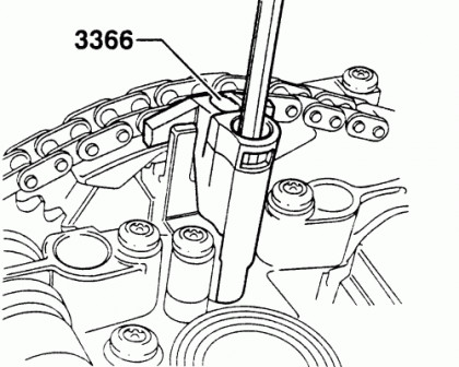 Přípravek na přidržení napínače rozvodového řemene - G9141214