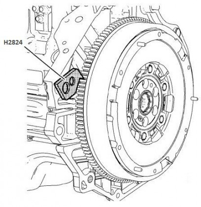 Přípravek na aretaci setrvačníku Opel - H2824