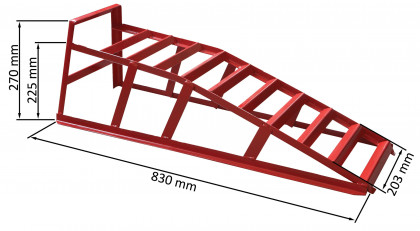 Nájezdy na auto, nosnost 2t (BR2001G) - TRD2001G