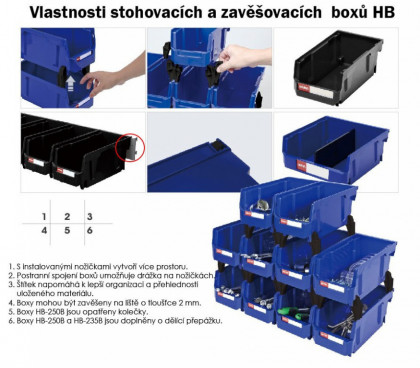 Plastový úložný box HB-220B