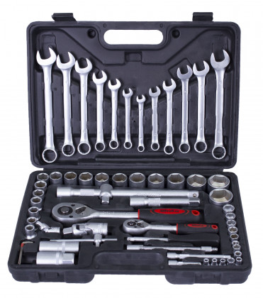Gola sada s klíči 1/4" a 1/2", 61 ks - AH126101