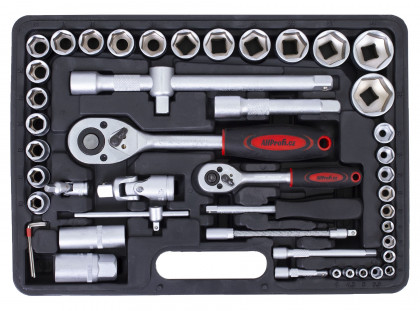 Gola sada s klíči 1/4" a 1/2", 61 ks - AH126101