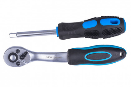 Gola sada 1/4" ve výplni do dílenského vozíku, 19 dílů - VV019GS01