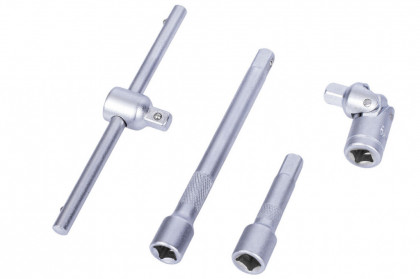 Gola sada 1/4" ve výplni do dílenského vozíku, 19 dílů - VV019GS01