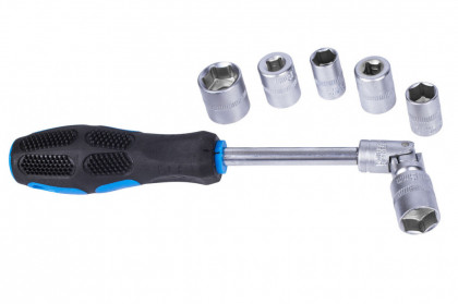 Gola sada 1/4" ve výplni do dílenského vozíku, 19 dílů - VV019GS01