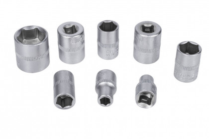 Gola sada 1/4" ve výplni do dílenského vozíku, 19 dílů - VV019GS01