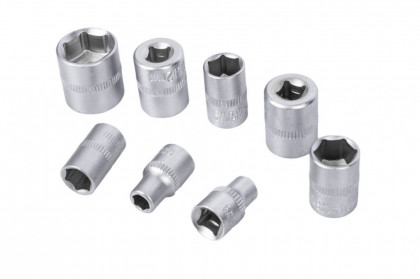 Gola sada 1/4" ve výplni do dílenského vozíku, 19 dílů - VV019GS01