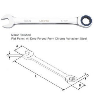 Očkoplochý ráčnový klíč - 23 mm - LI1123