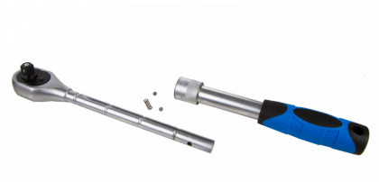 Teleskopické ráčny 3 ks (1/4", 3/8", 1/2") v plastovém kufru - AH120305