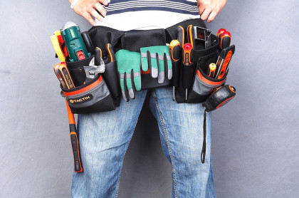 Opasek na nářadí 120 cm, 5 kapes - TC323033