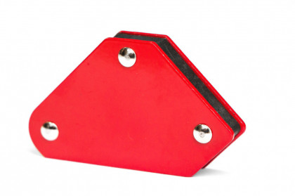 Magnetická zemnící svorka a 2 ks magnetických mini úhelníků - QJ6017